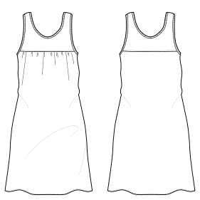 Fashion sewing patterns for LADIES Lingerie Nightgown 7401